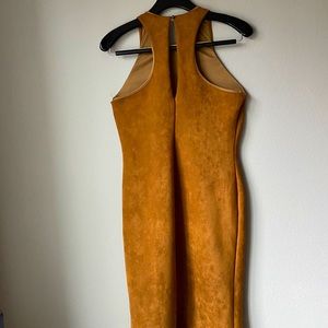 Spandex suede dress